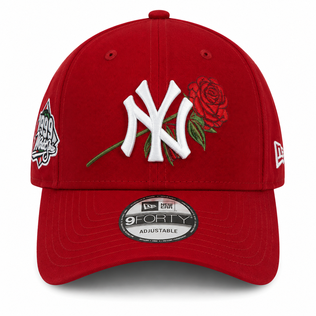 New Era 9FORTY A-Frame New York Yankees "Rose Edition" 1999 World Series Side Patch Snapback Hat