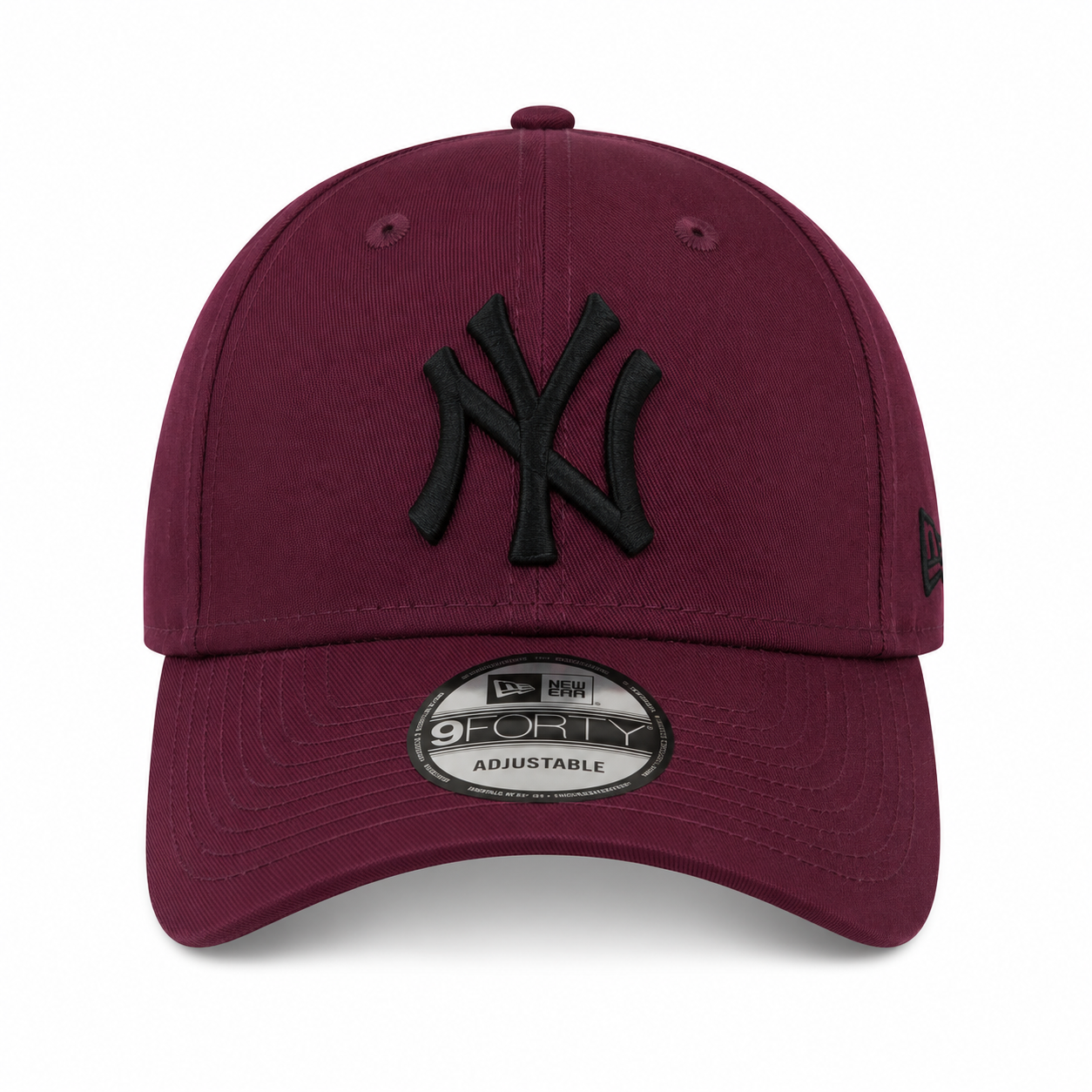 New Era New York Yankees 9FORTY Adjustable Cap in Burgundy /Black