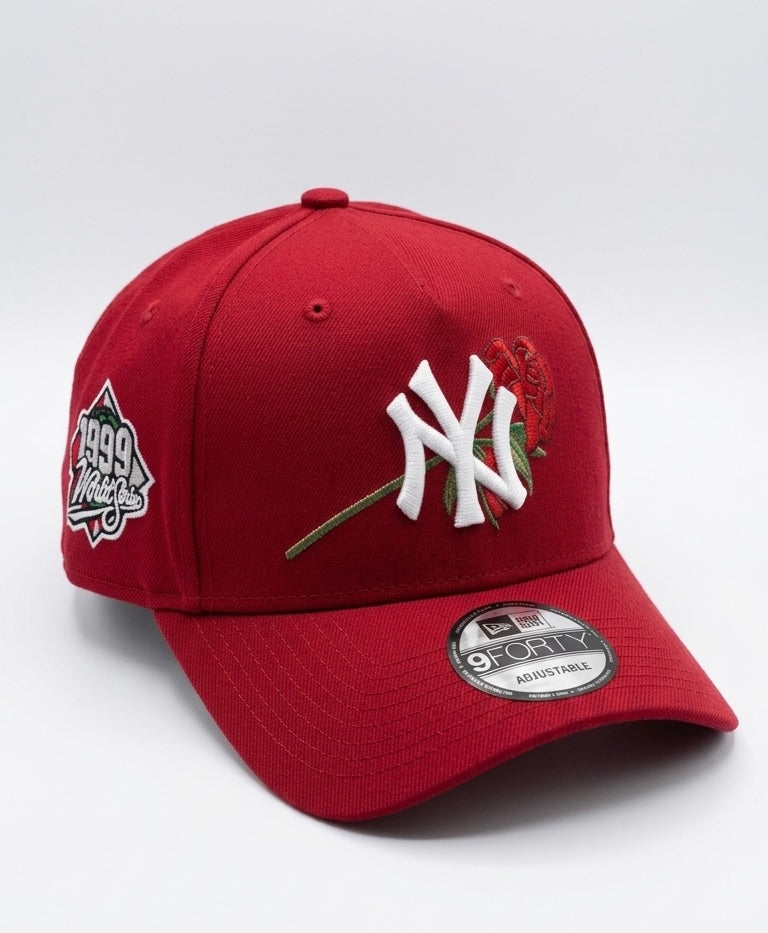 New Era 9FORTY A-Frame New York Yankees "Rose Edition" 1999 World Series Side Patch Snapback Hat