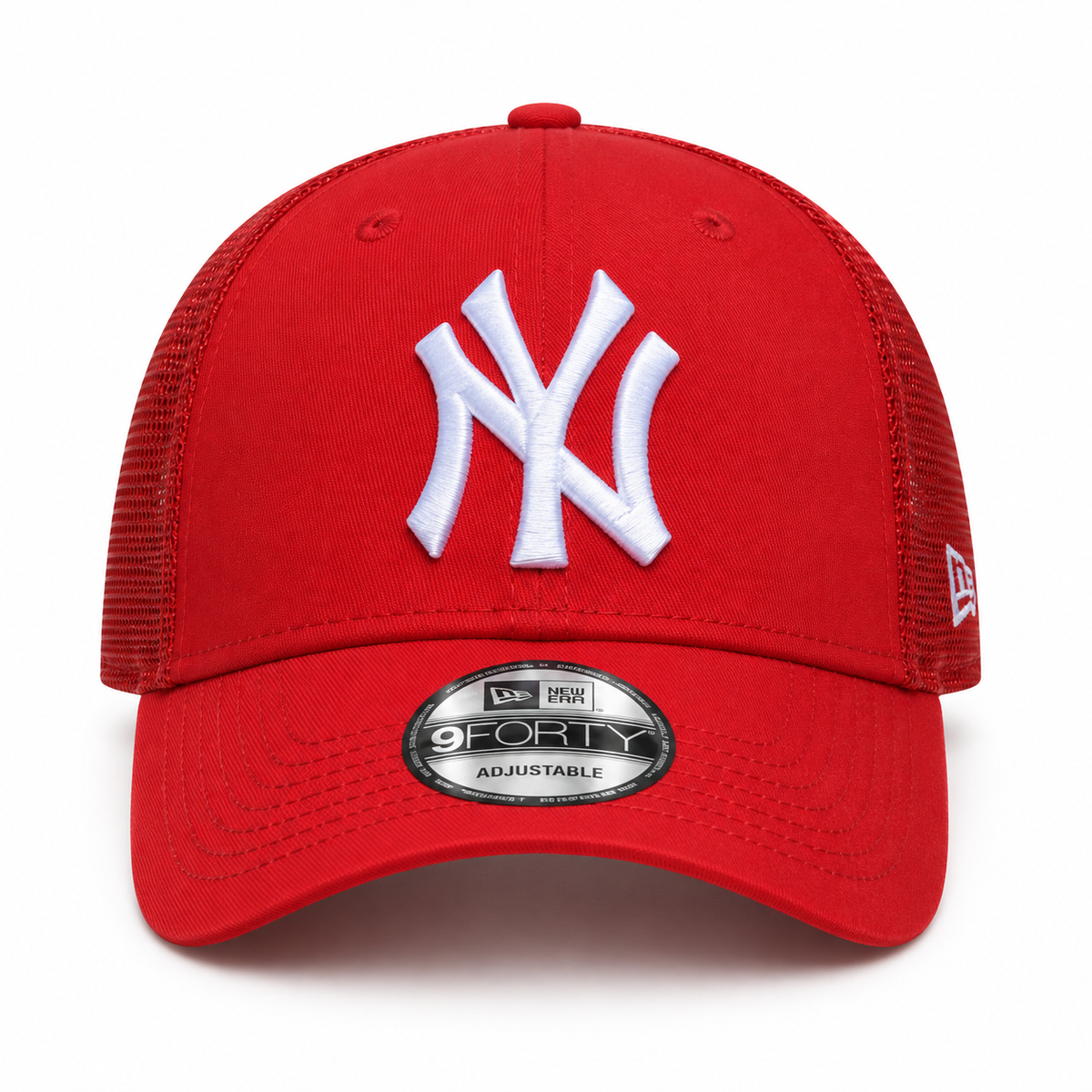 New Era 9FORTY New York Yankees Red Trucker Cap