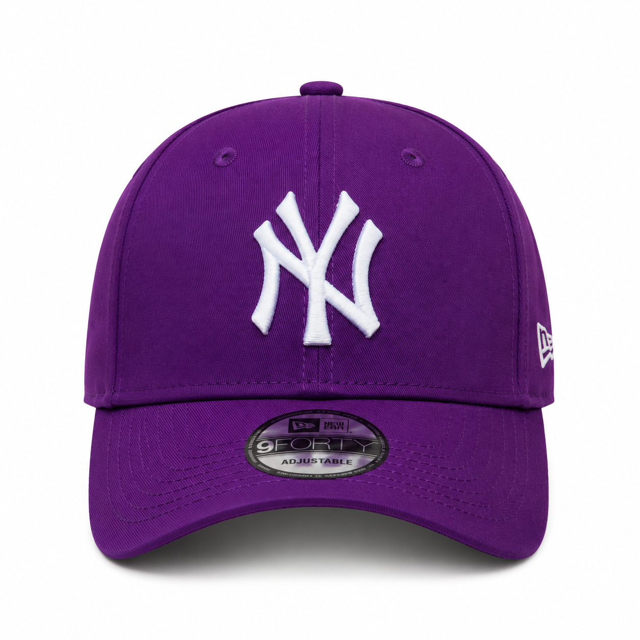 New Era New York Yankees 9FORTY Adjustable Cap in Purple/White.